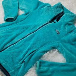 The North Face Mint/ Teal sherpa Zip-up